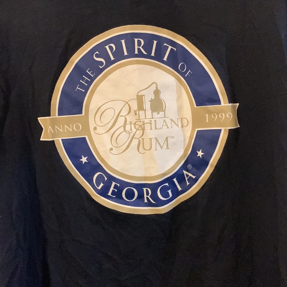 Richland Rum Georgia I have the spirit black large t shirt